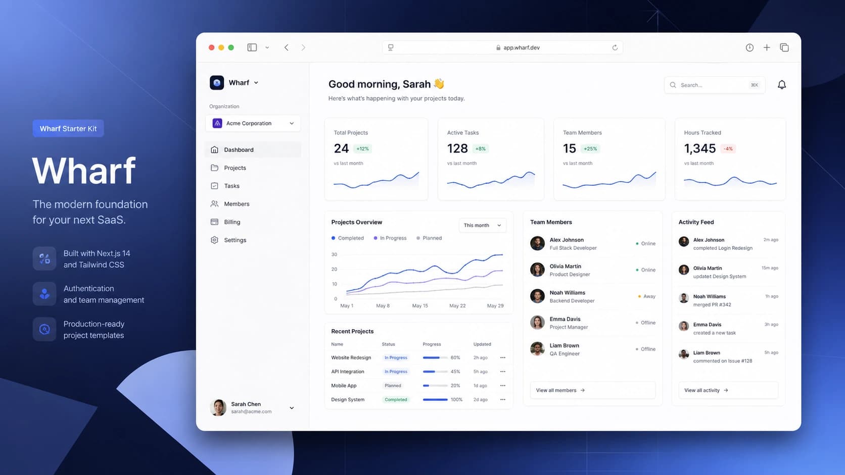 Wharf — Multi-Tenant SaaS Starter Kit project cover