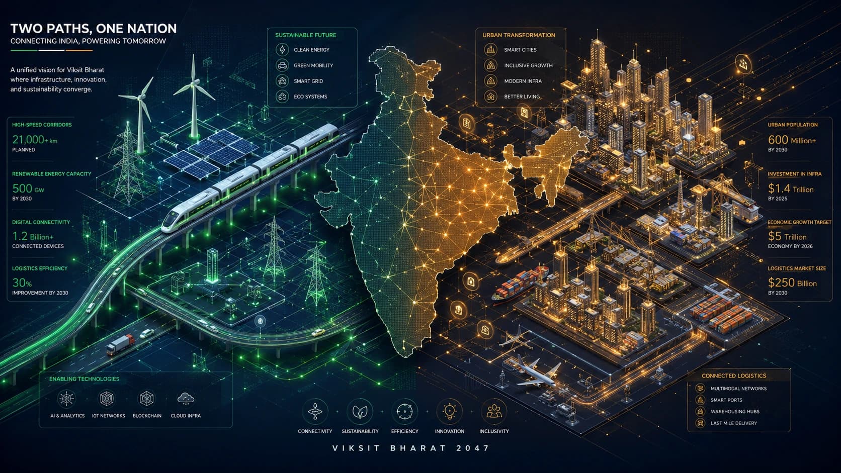 Multidimensional Empirical Evaluation of India's Infrastructure Systems